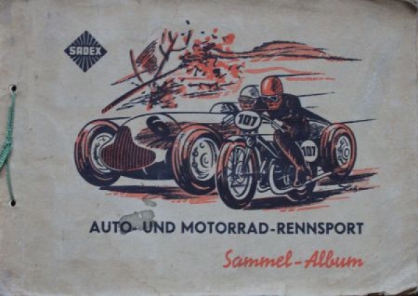 Sadex Sugar "Auto- und Motorrad-Rennsport" Motorracing-Scrapbook 1952 (8063)